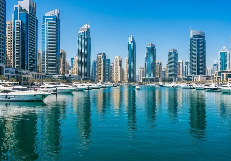 Dubai, UAE — skyline and waterfront towers